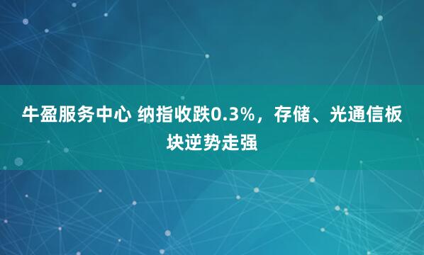 牛盈服务中心 纳指收跌0.3%，存储、光通信板块逆势走强